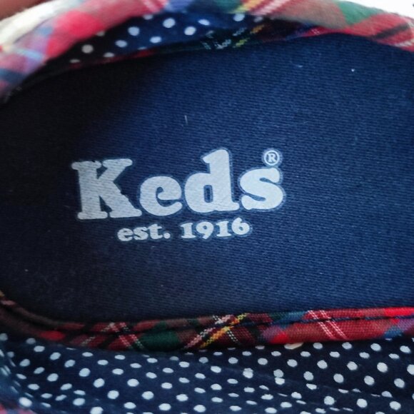 Keds Patchwork Slip On Canvas Shoes Sz 6.5 Multi-colour Casual No Lace Needed - Picture 6 of 13